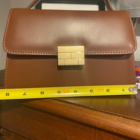 FRAME Les signature small top handle bag tobacco new - Picture 7 of 11